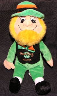 Hard Rock Cafe NAGOYA Irish Leprechaun Bear 2001 RARE